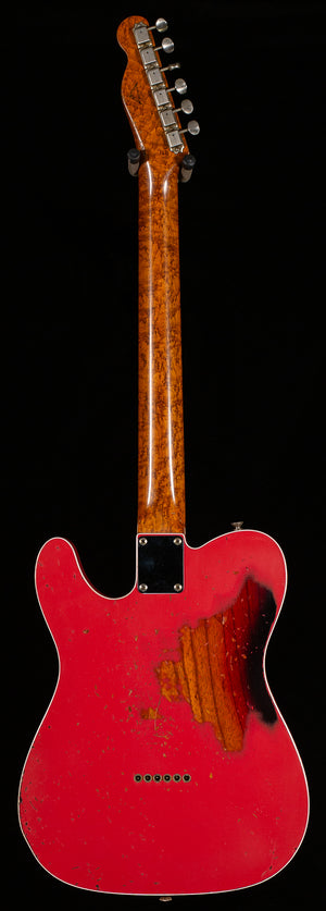 Fender Custom Shop Masterbuilt Dennis Galuzka 1960 Tele Custom Relic Fiesta Red/3-Tone Sunburst(549)