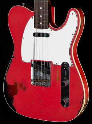Fender Custom Shop Masterbuilt Dennis Galuzka 1960 Tele Custom Relic Fiesta Red/3-Tone Sunburst(549)