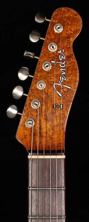 Fender Custom Shop Masterbuilt Dennis Galuzka 1960 Tele Custom Relic Fiesta Red/3-Tone Sunburst(549)