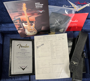 Fender Custom Shop Masterbuilt Dennis Galuzka 1960 Tele Custom Relic Fiesta Red/3-Tone Sunburst(549)