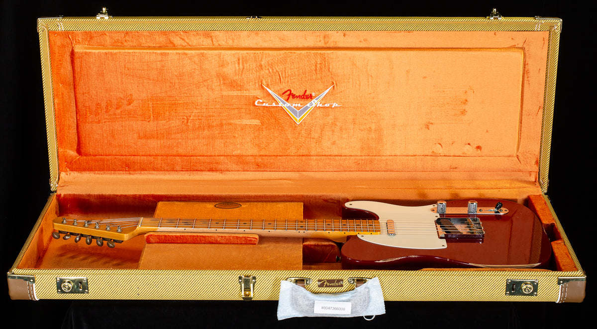 Fender Custom Shop LTD Reverse '50s Telecaster Aged Cimarron Red (747)