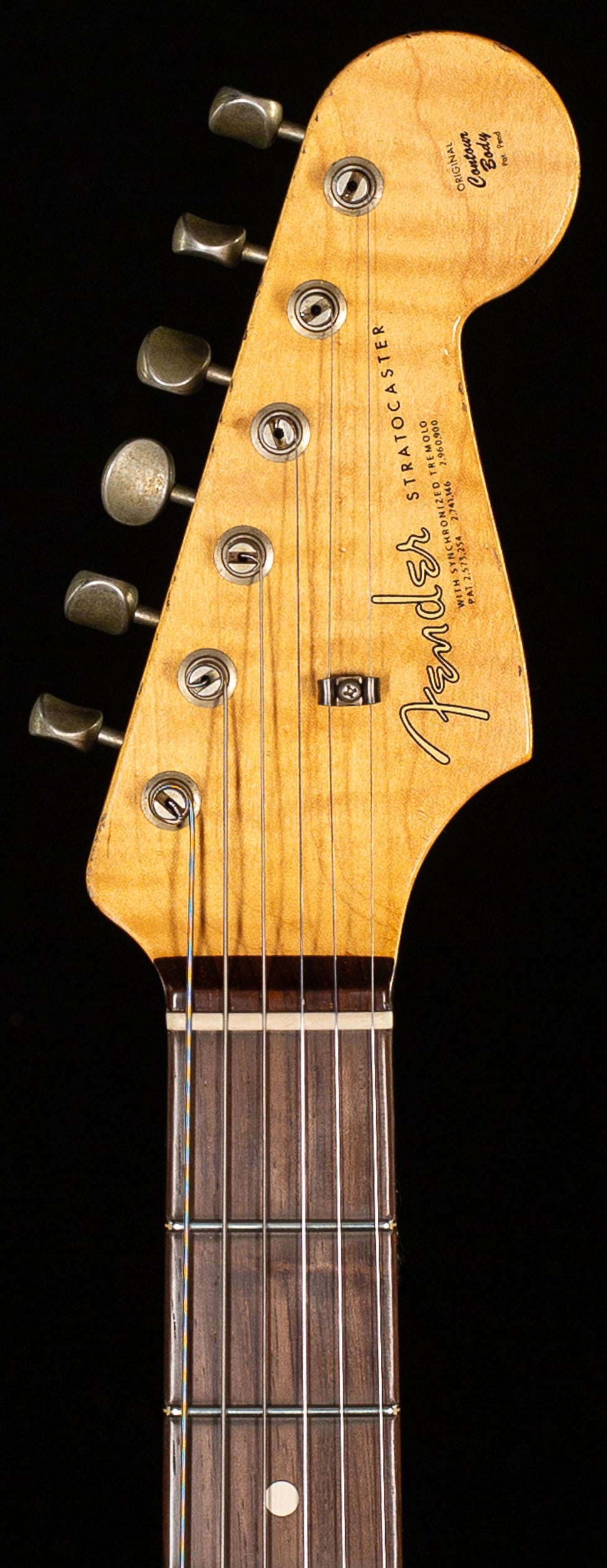 Fender Custom Shop Masterbuilt Dennis Galuzska True &#39;62 Strat Journeyman Relic Black Brazilian &#39;59 C (316)