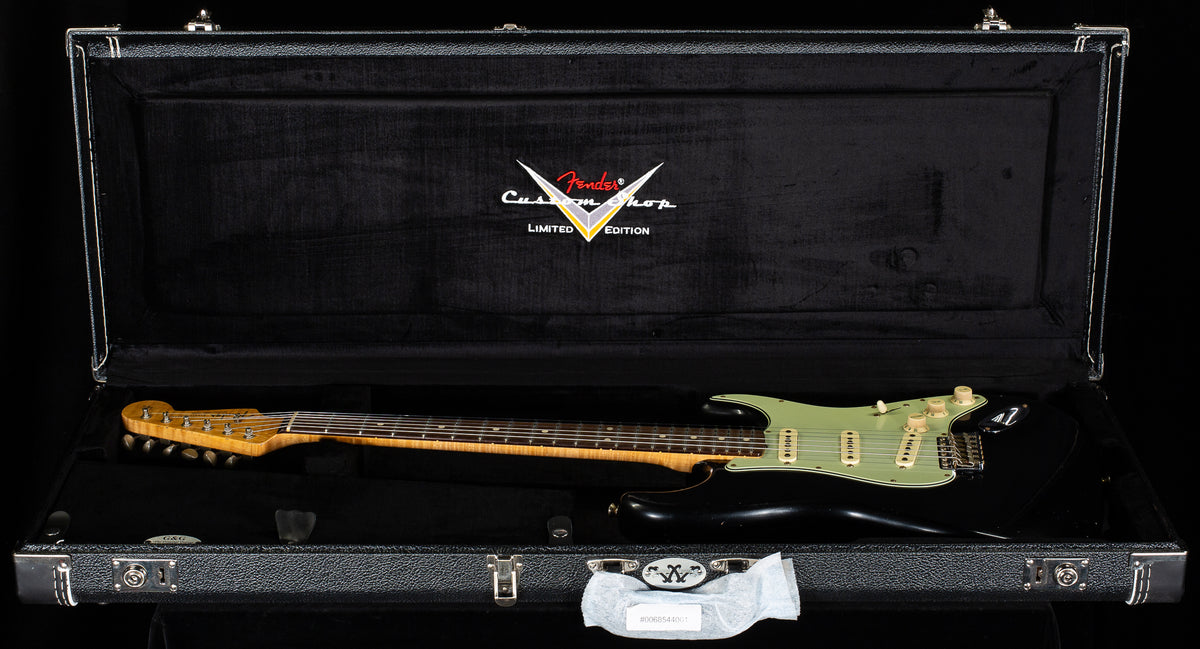 Fender Custom Shop Masterbuilt Dennis Galuzska True &#39;62 Strat Journeyman Relic Black Brazilian &#39;59 C (316)