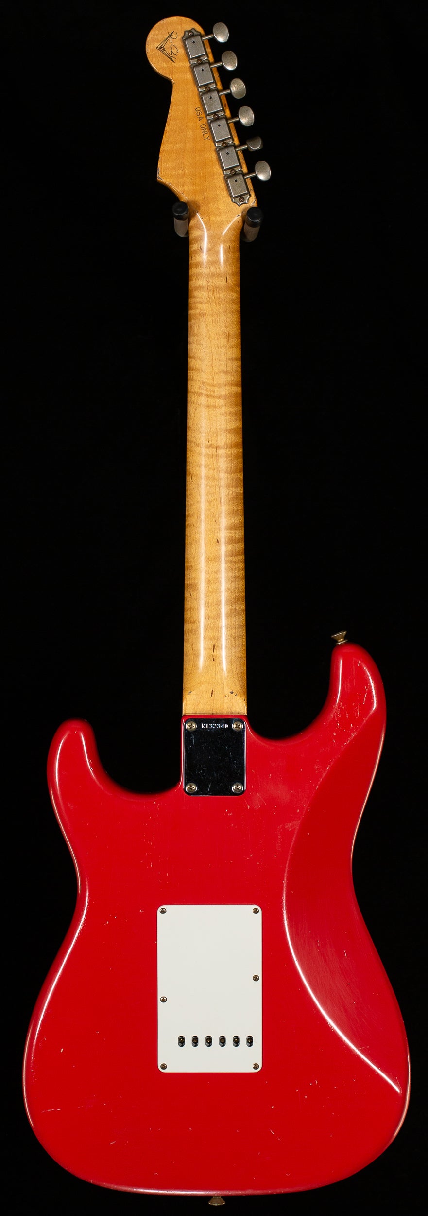 Fender Custom Shop True &#39;62 Strat Journeyman Relic Masterbuilt Dennis Galuszka Fiesta Red Brazilian &#39;59 C  (340)