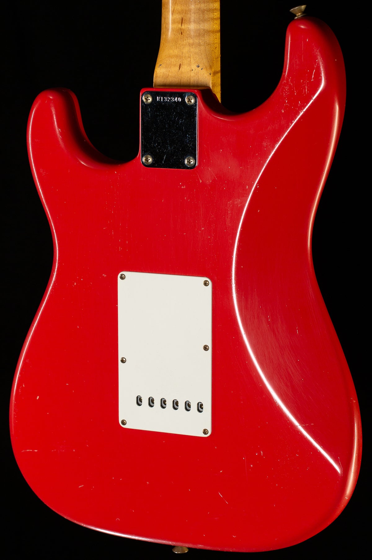 Fender Custom Shop True &#39;62 Strat Journeyman Relic Masterbuilt Dennis Galuszka Fiesta Red Brazilian &#39;59 C  (340)