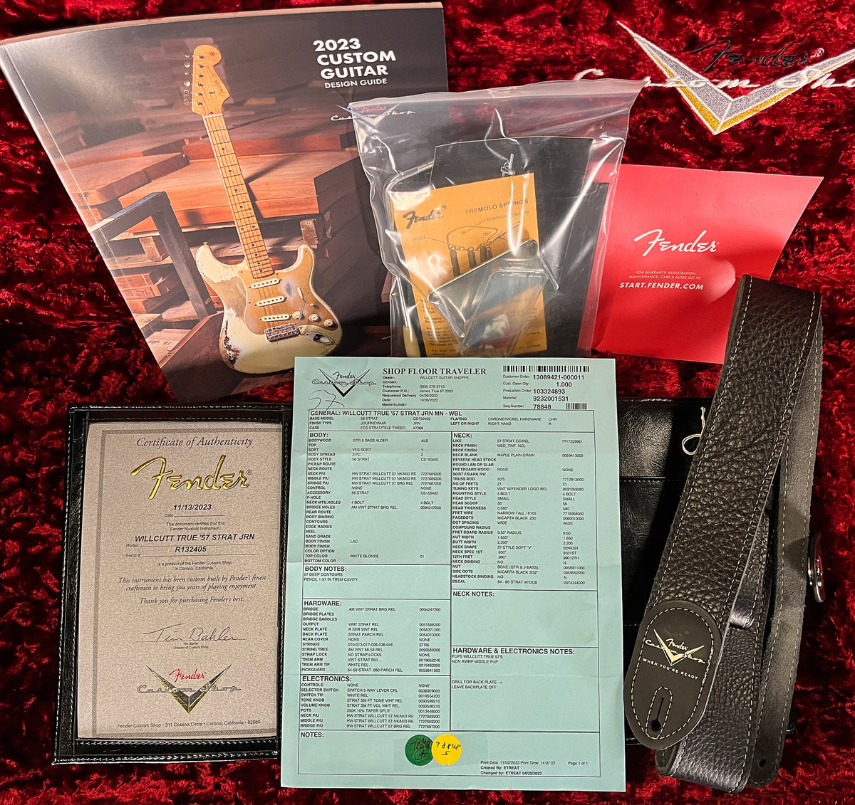 Fender Custom Shop Willcutt True &#39;57 Stratocaster Journeyman Relic White Blonde 57 V (405)