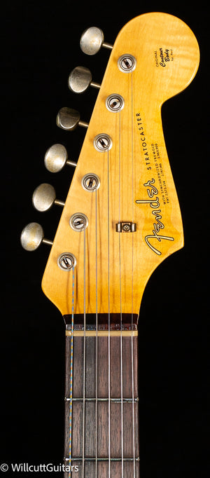 Fender Custom Shop Willcutt True '62 Stratocaster Journeyman Relic Olympic White 59 C (423)