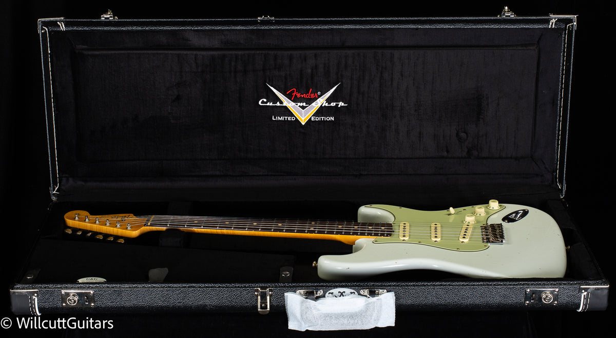Fender Custom Shop Willcutt True '62 Stratocaster Journeyman Relic Olympic White 59 C (423)