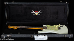 Fender Custom Shop Willcutt True '62 Stratocaster Journeyman Relic Olympic White 59 C (423)