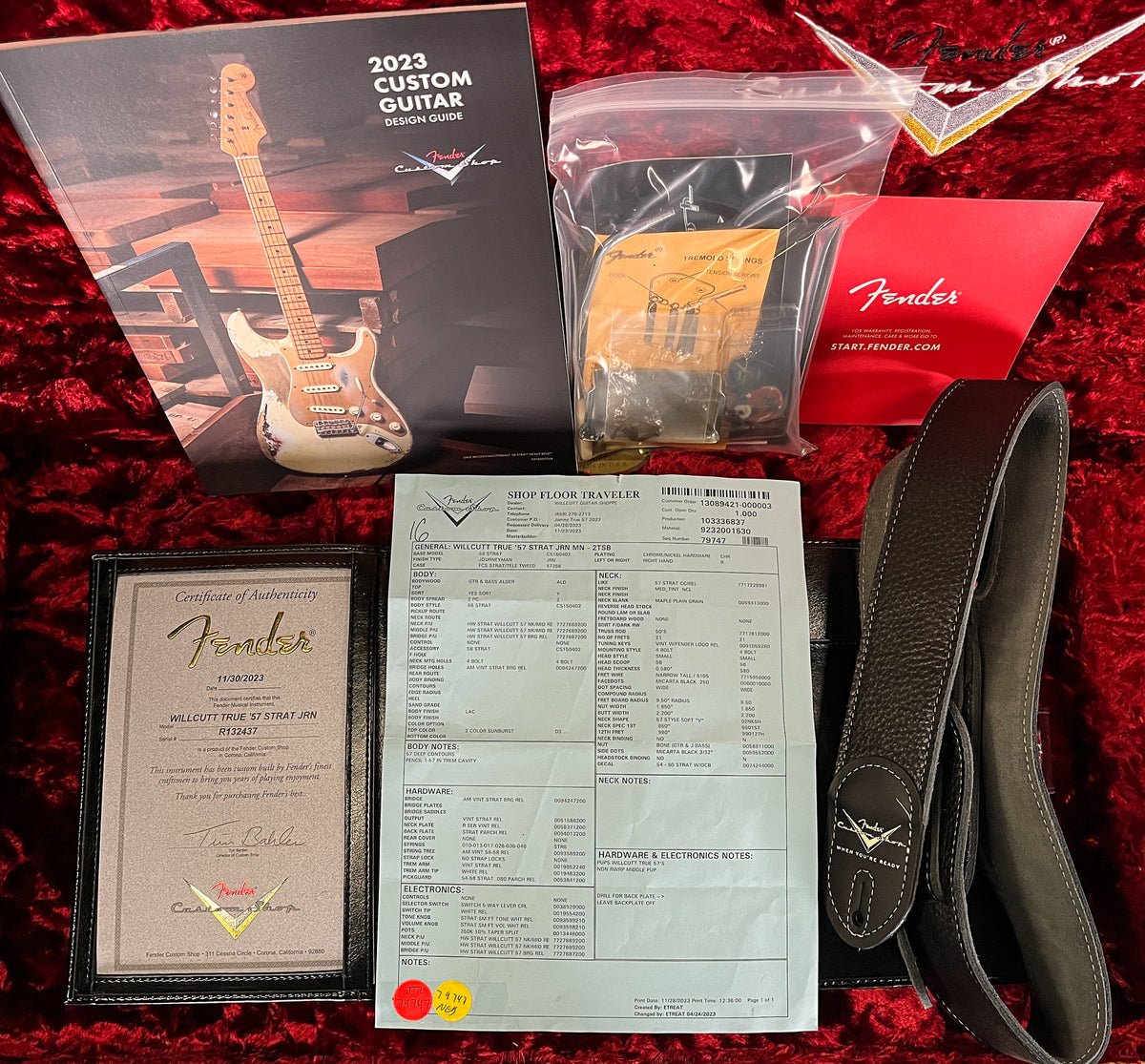 Fender Custom Shop Willcutt True &#39;57 Stratocaster Journeyman Relic 2-Tone Sunburst 57 V (437)