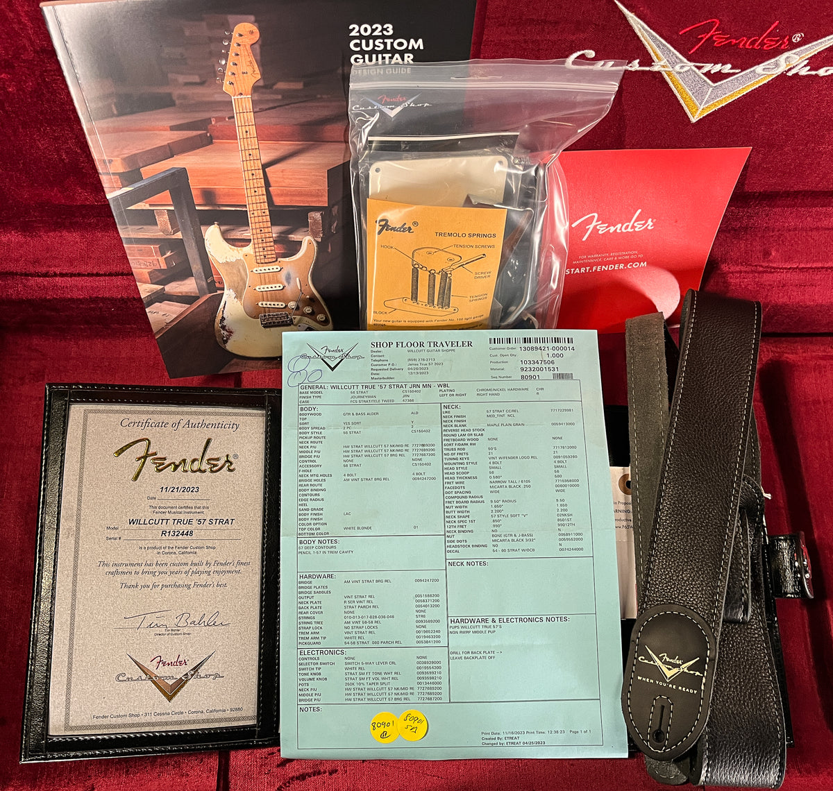 Fender Custom Shop Willcutt True &#39;57 Stratocaster Journeyman Relic White Blonde 57 V (448)