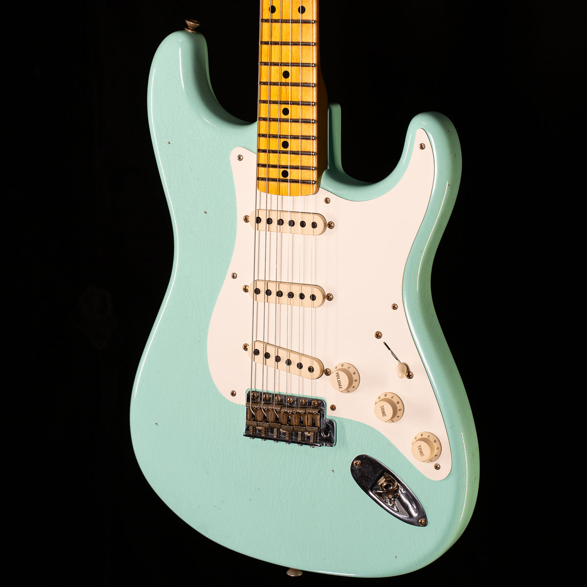 Fender Custom Shop 1958 Stratocaster Journeyman Relic Surf Green Josefina Pickups (455)