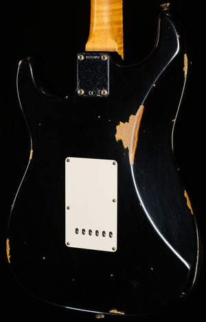 Fender Custom Shop Willcutt True '62 Stratocaster Journeyman Relic Black over 3TS '59 C (492)