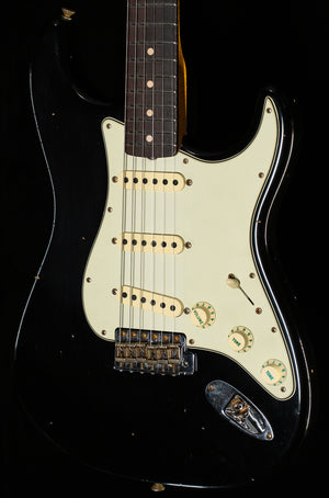 Fender Custom Shop Willcutt True '62 Stratocaster Journeyman Relic Black 60s Oval C (509)
