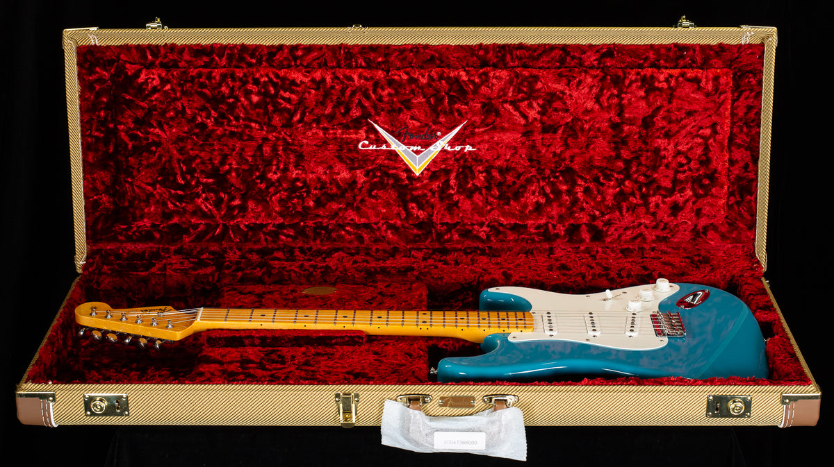 Fender Custom Shop Vintage Custom 1955 Hardtail STRATOCASTER Time Capsule Aged Taos Turquoise (801)