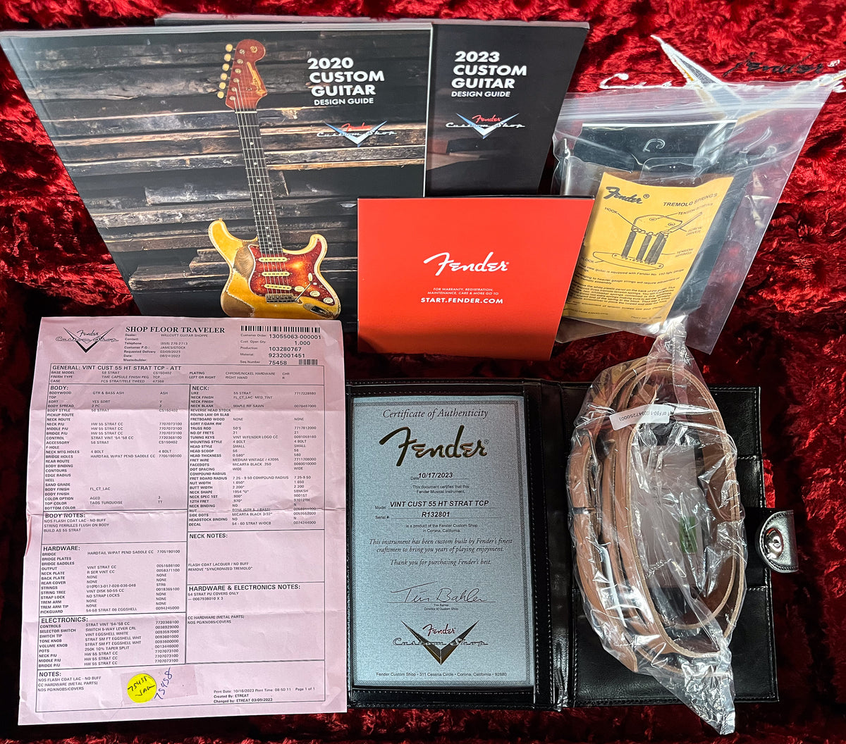 Fender Custom Shop Vintage Custom 1955 Hardtail Stratocaster Time Capsule Aged Taos Turquoise