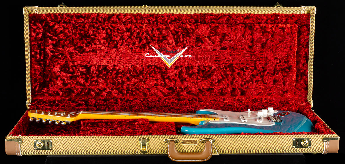 Fender Custom Shop Vintage Custom 1955 Hardtail Stratocaster Time Capsule Aged Taos Turquoise