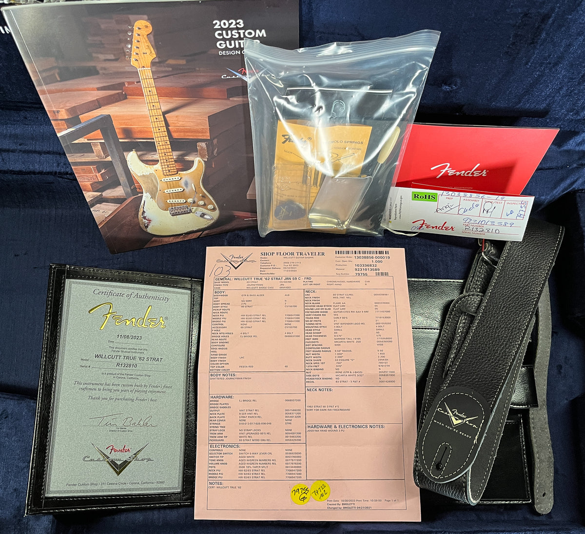 Fender Custom Shop Willcutt True &#39;62 Stratocaster Journeyman Relic Fiesta Red &#39;59 C (810)