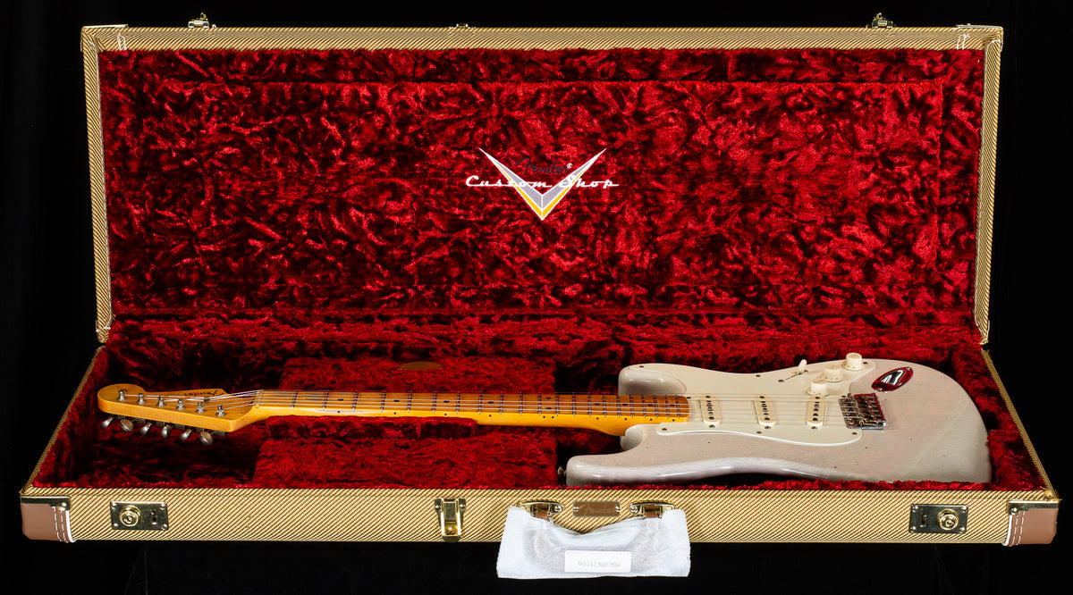 Fender Custom Shop Willcutt True &#39;57 Stratocaster Journeyman Relic White Blonde 65 C (899)