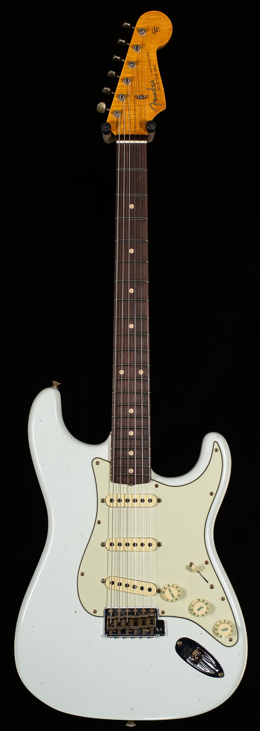 Fender Custom Shop Willcutt True '62 Stratocaster Journeyman Relic Olympic White 60s Oval C (921)