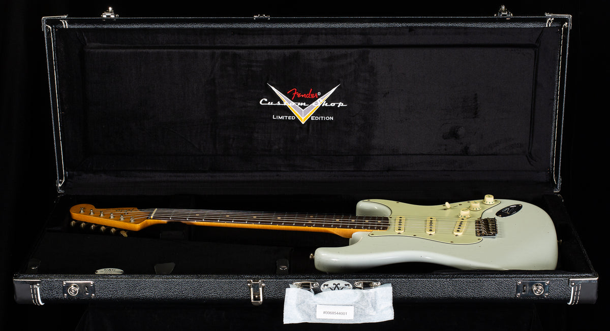 Fender Custom Shop Willcutt True '62 Stratocaster Journeyman Relic Olympic White 60s Oval C (921)