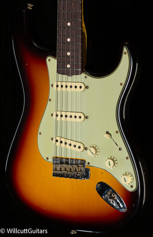 Fender Custom Shop Willcutt True '62 Stratocaster Journeyman Relic 3-Color Sunburst Large C (029)