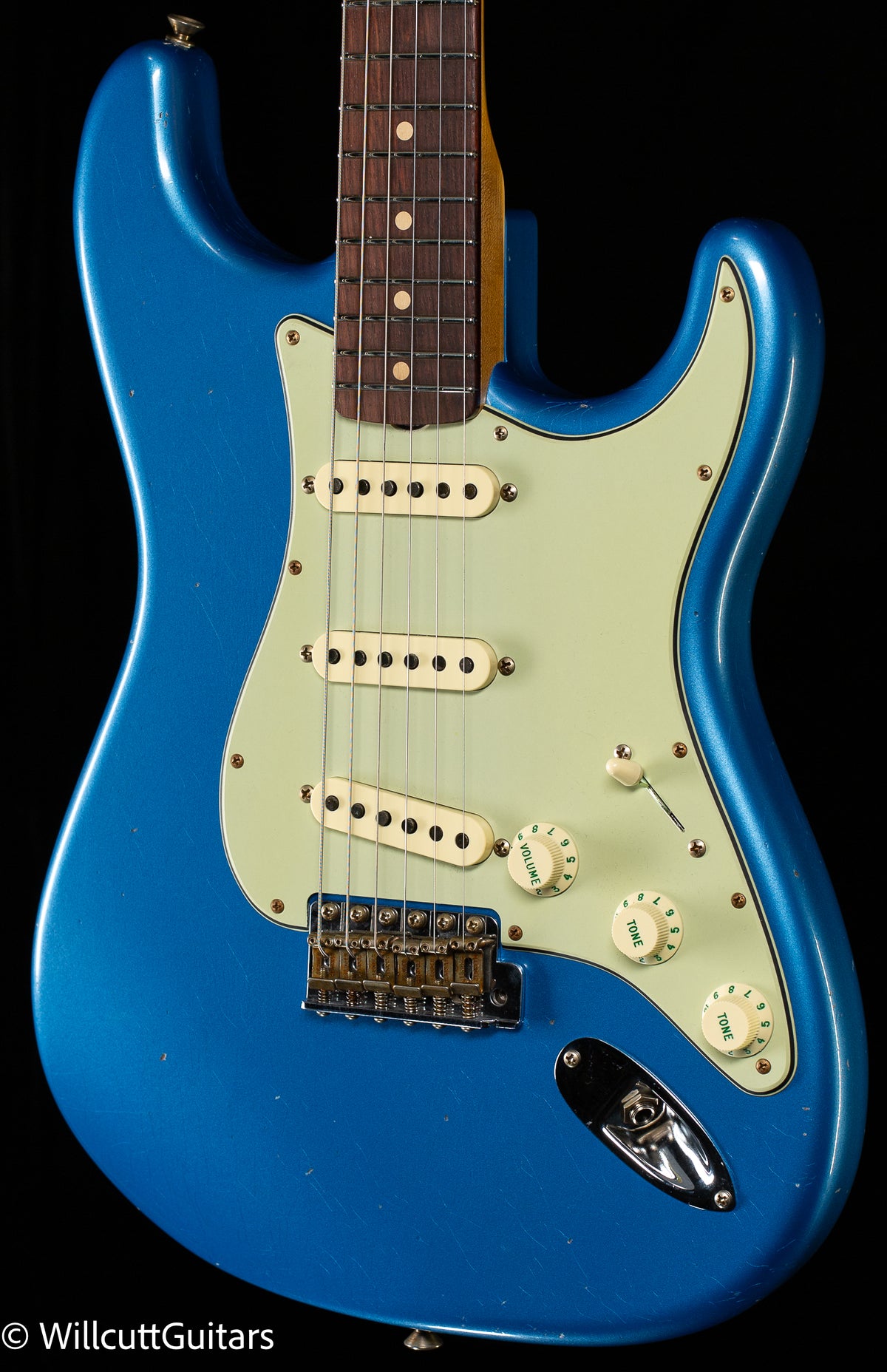 Fender Custom Shop Willcutt True &#39;62 Stratocaster Journeyman Relic Lake Placid Blue 57 V (061)