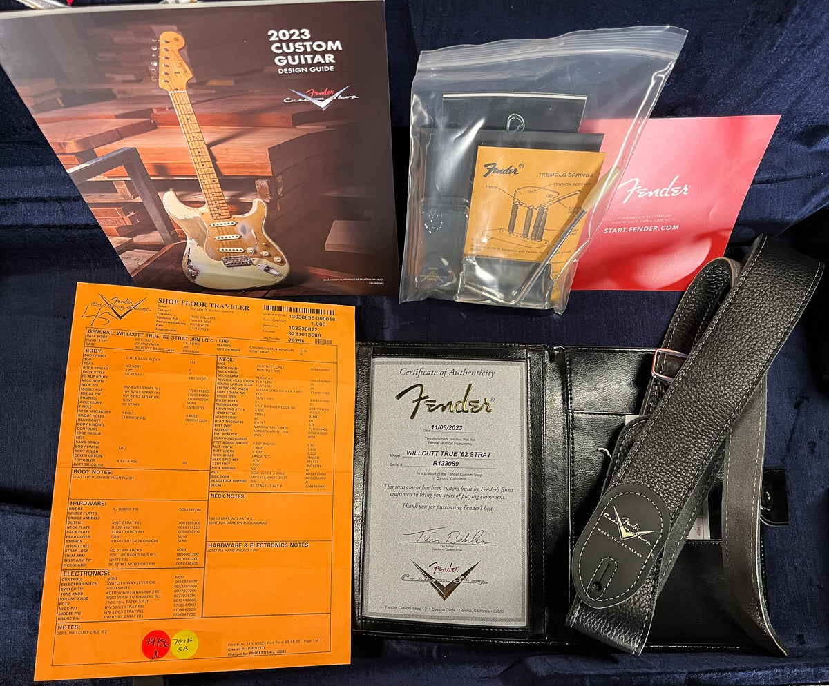Fender Custom Shop Willcutt True '62 Stratocaster Journeyman Relic Fiesta Red Large C (089)