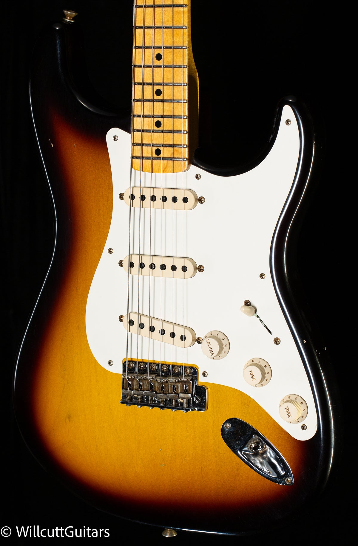 Fender Custom Shop Willcutt True &#39;57 Stratocaster Journeyman Relic 2-Tone Sunburst 65 C (100)