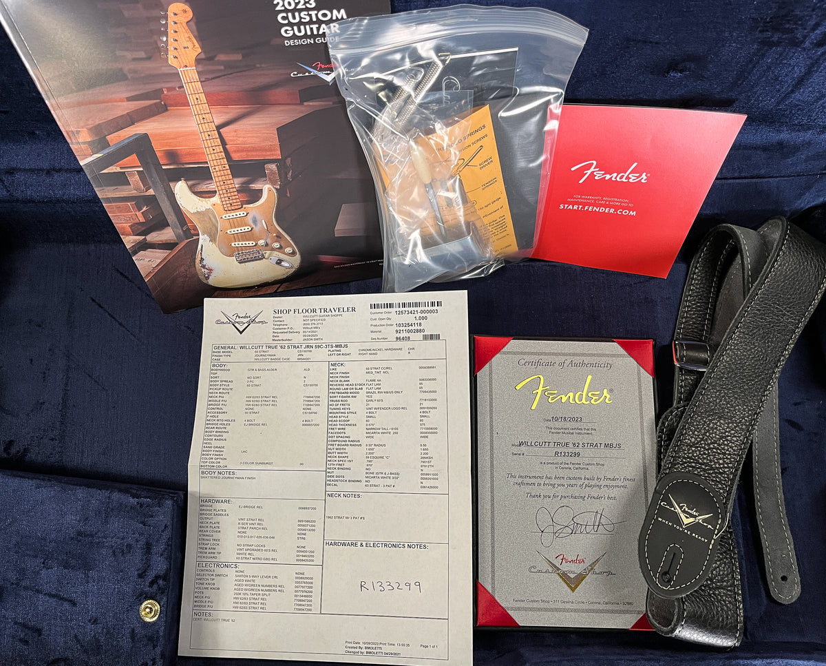Fender Custom Shop Masterbuilt Jason Smith True '62 Strat Journeyman 3-Tone Sunburst Brazilian 59 C (299)