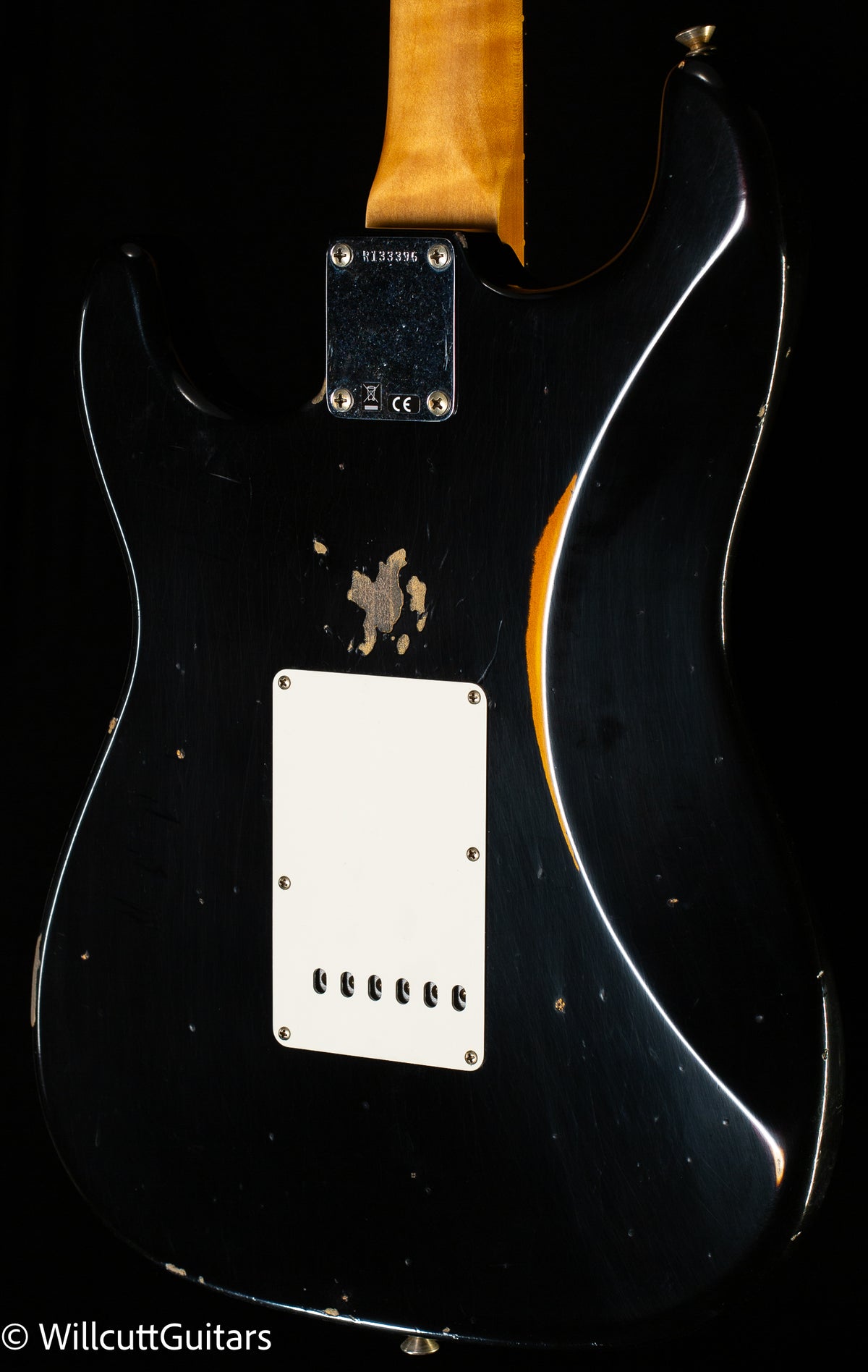 Fender Custom Shop Willcutt True '62 Stratocaster Journeyman Relic Black over 3TS '59 C (396)