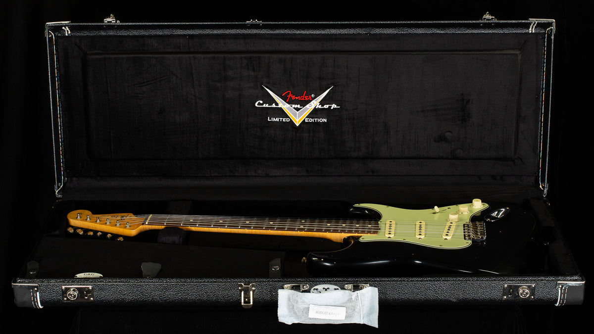 Fender Custom Shop Masterbuilt Dennis Galuzska True '62 Strat Journeyman Relic Black Brazilian 59 C (508)