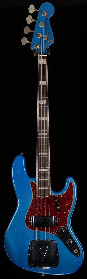 Fender Custom Shop Masterbuilt Jason Smith 1961 Jazz Bass Journeyman Relic Lake Placid Blue Painted Matching Headstock (706)