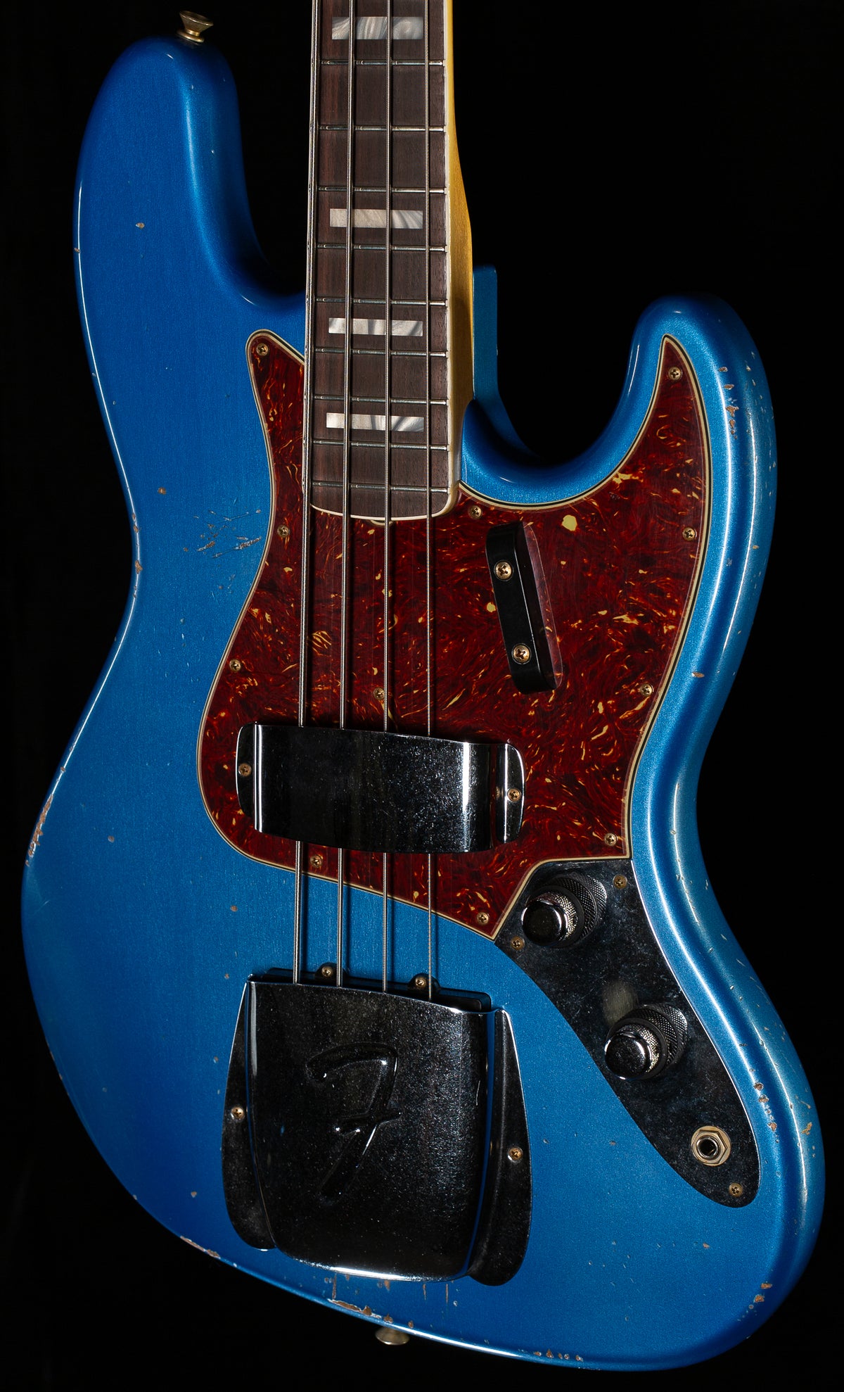 Fender Custom Shop Masterbuilt Jason Smith 1961 Jazz Bass Journeyman Relic Lake Placid Blue Painted Matching Headstock (706)