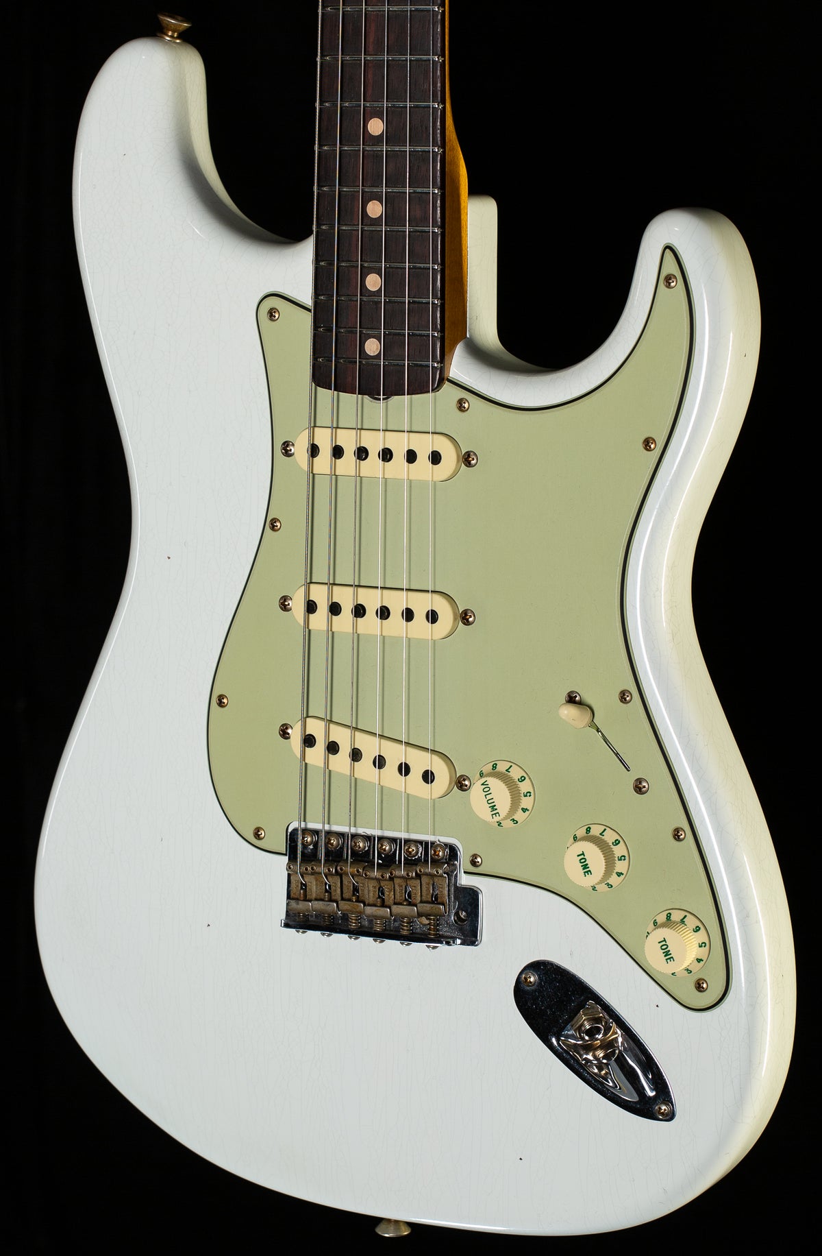 Fender Custom Shop Willcutt True '62 Stratocaster Journeyman Relic Olympic White 59 C (741)