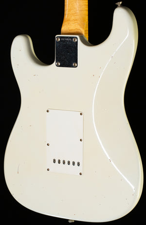 Fender Custom Shop True '62 Strat Journeyman Relic Masterbuilt Dennis Galuszka Olympic White Brazilian '59 C (873) (873)