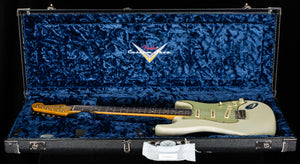 Fender Custom Shop True '62 Strat Journeyman Relic Masterbuilt Dennis Galuszka Olympic White Brazilian '59 C (873) (873)