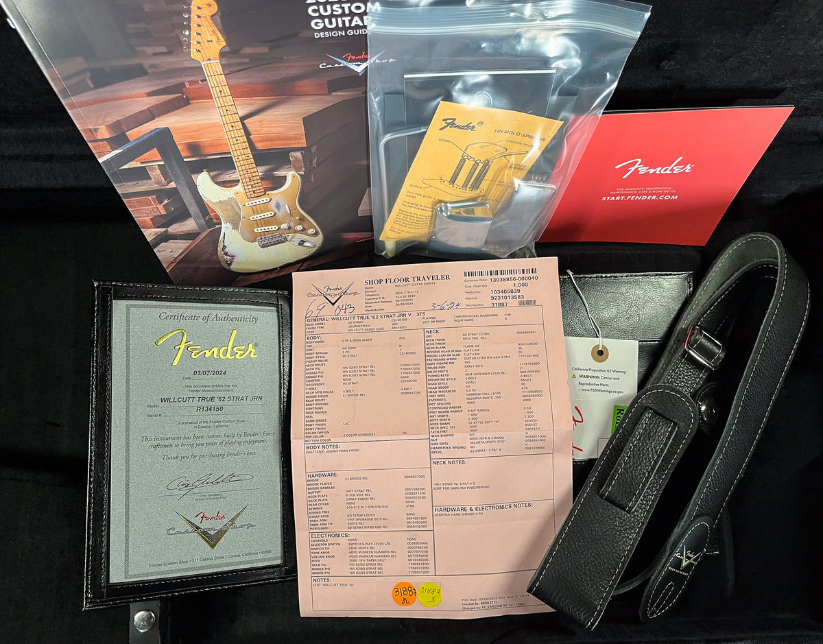 Fender Custom Shop Willcutt True '62 Stratocaster Journeyman Relic 3-Tone Sunburst Josephina Handwound 57 Soft V (150)