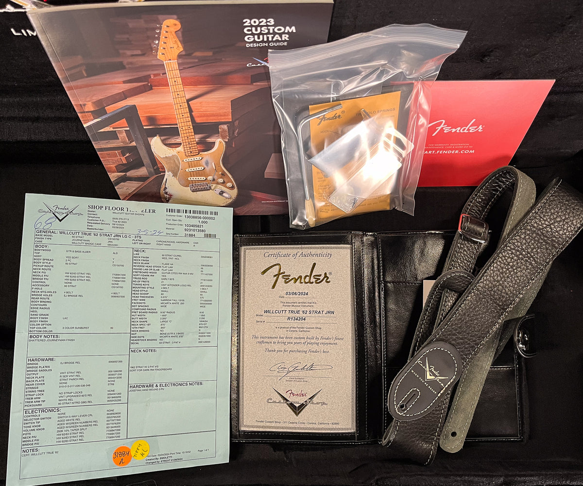 Fender Custom Shop Willcutt True '62 Stratocaster Journeyman Relic 3-Tone Sunburst Large C (204)