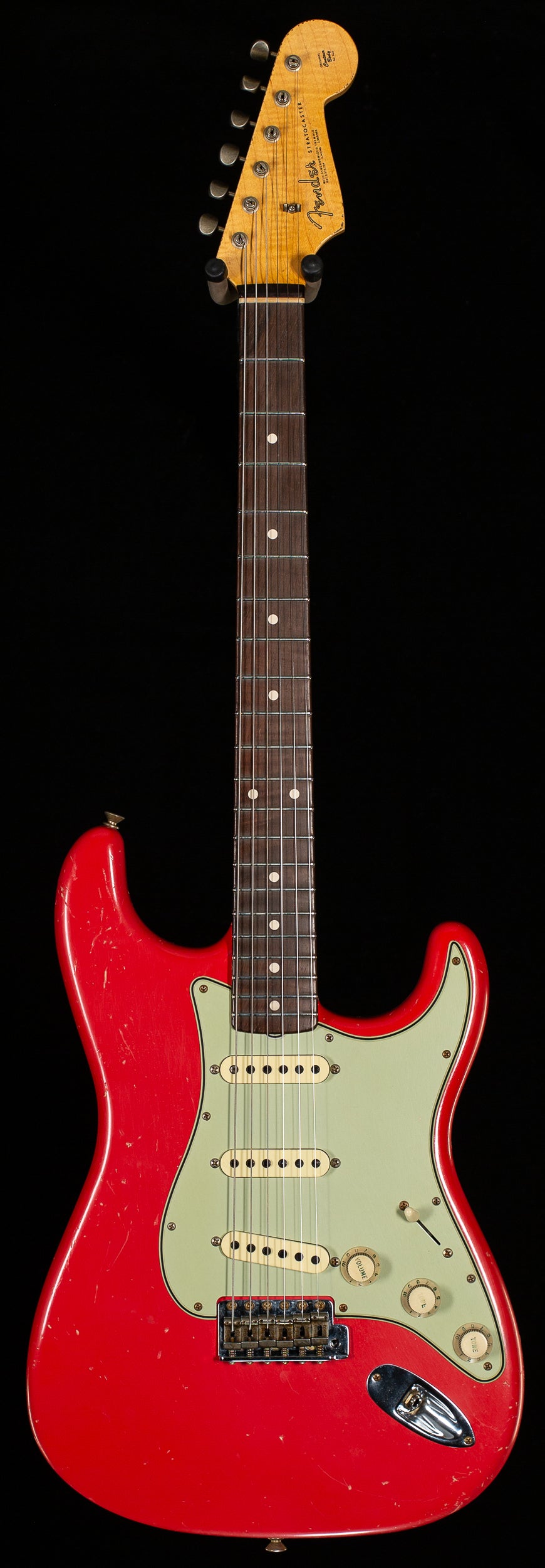 Fender Custom Shop True '62 Strat Journeyman Relic Masterbuilt Dennis Galuszka Fiesta Red Brazilian '59 C (643)