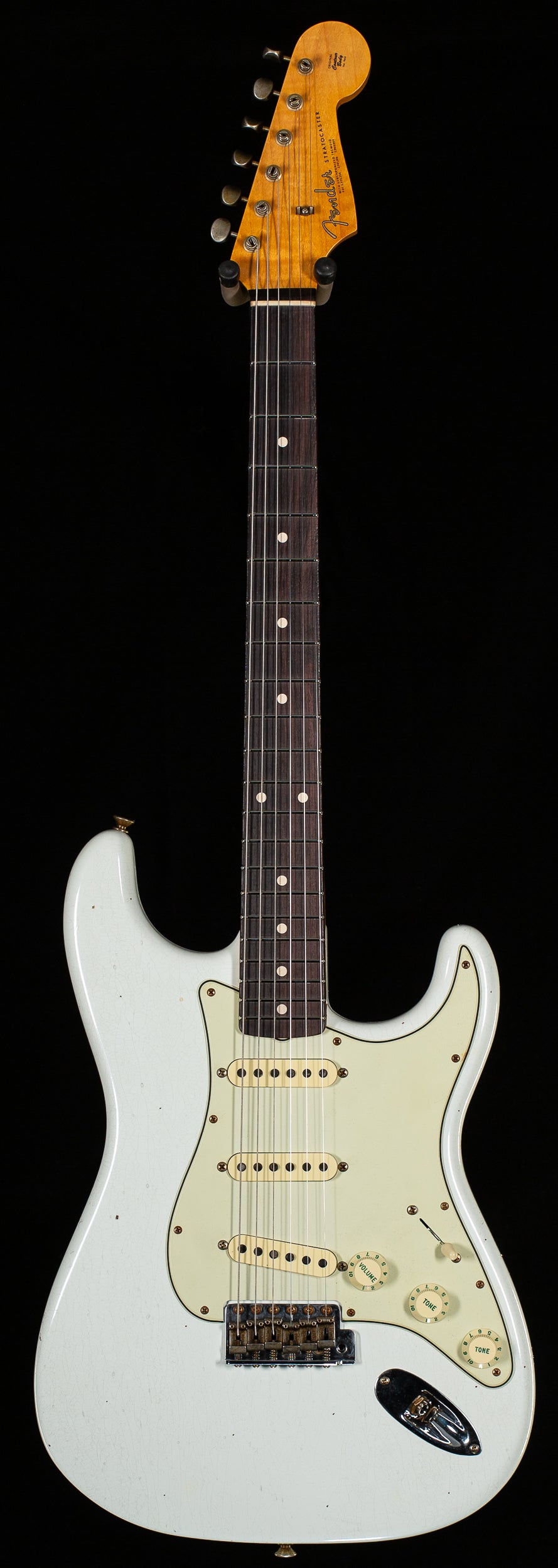 Fender Custom Shop Willcutt True '62 Stratocaster Journeyman Relic Olympic White 60s Oval C (753)