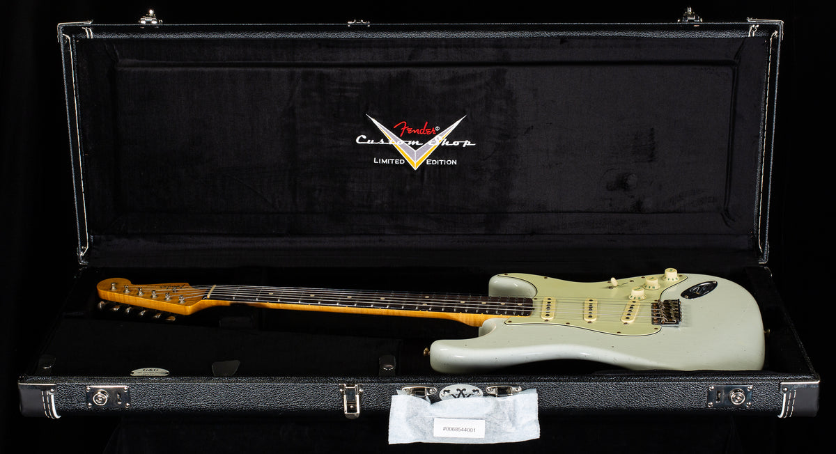 Fender Custom Shop Willcutt True '62 Stratocaster Journeyman Relic Olympic White 60s Oval C (753)