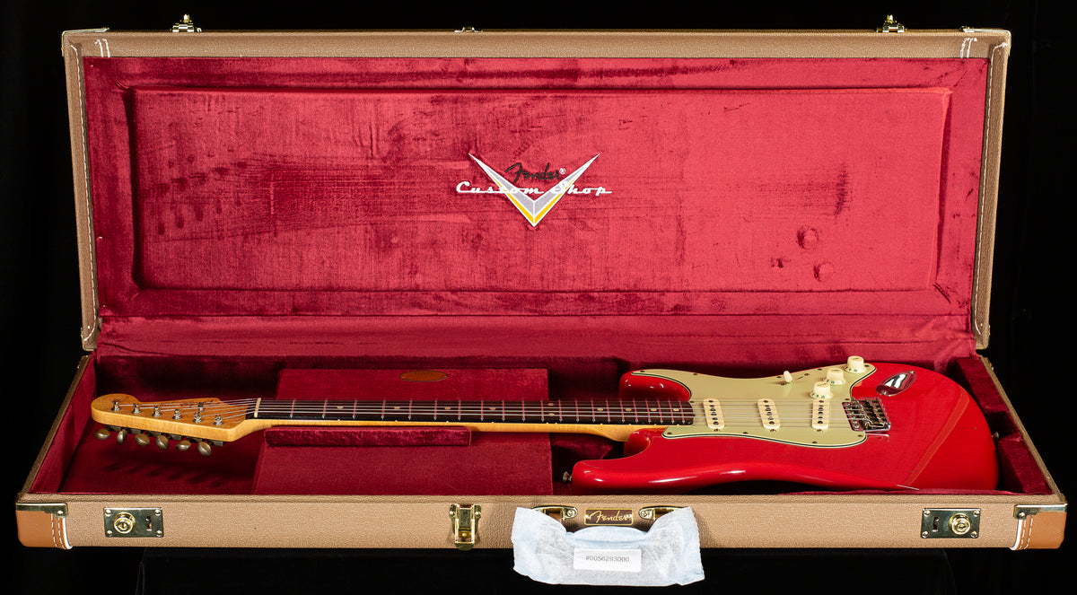 Fender Custom Shop Willcutt True &#39;62 Stratocaster Journeyman Relic Fiesta Red Large C (785)