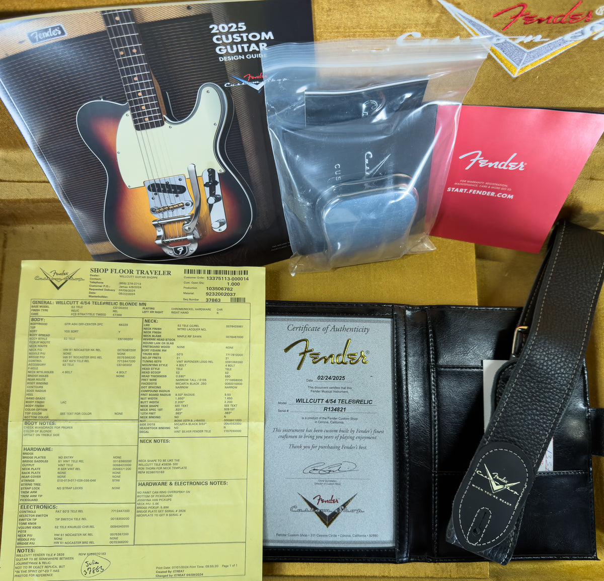 Fender Custom Shop Willcutt Exclusive 4/54 Telecaster Relic Blonde (821)