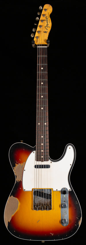 Fender Custom Shop Masterbuilt Austin MacNutt 1959 Telecaster Custom Brazilian Heavy Relic3-Tone Sunburst (433)