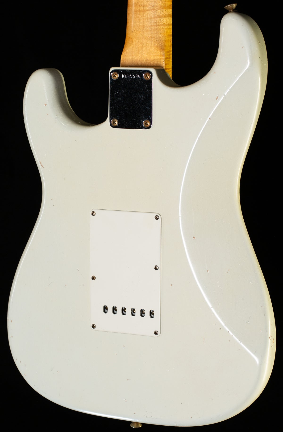 Fender Custom Shop True '62 Strat Journeyman Relic Masterbuilt Dennis Galuszka Olympic White Brazilian (536)