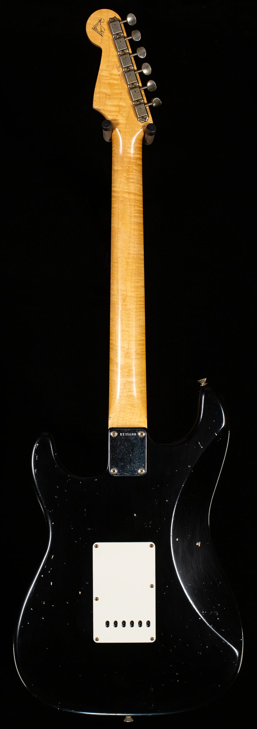 Fender Custom Shop Masterbuilt Dennis Galuzska True '62 Strat Journeyman Relic Black Brazilian 59 C (608)
