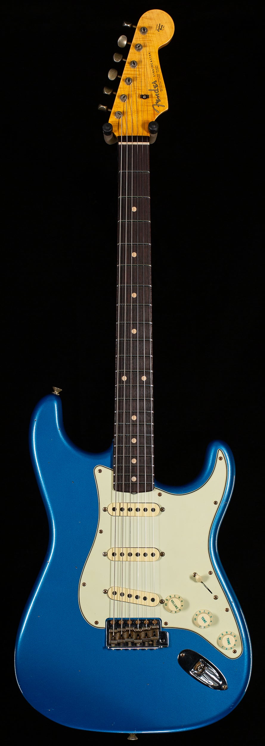 Fender Custom Shop Willcutt True &#39;62 Stratocaster Journeyman Relic Lake Placid Blue Large C (057)