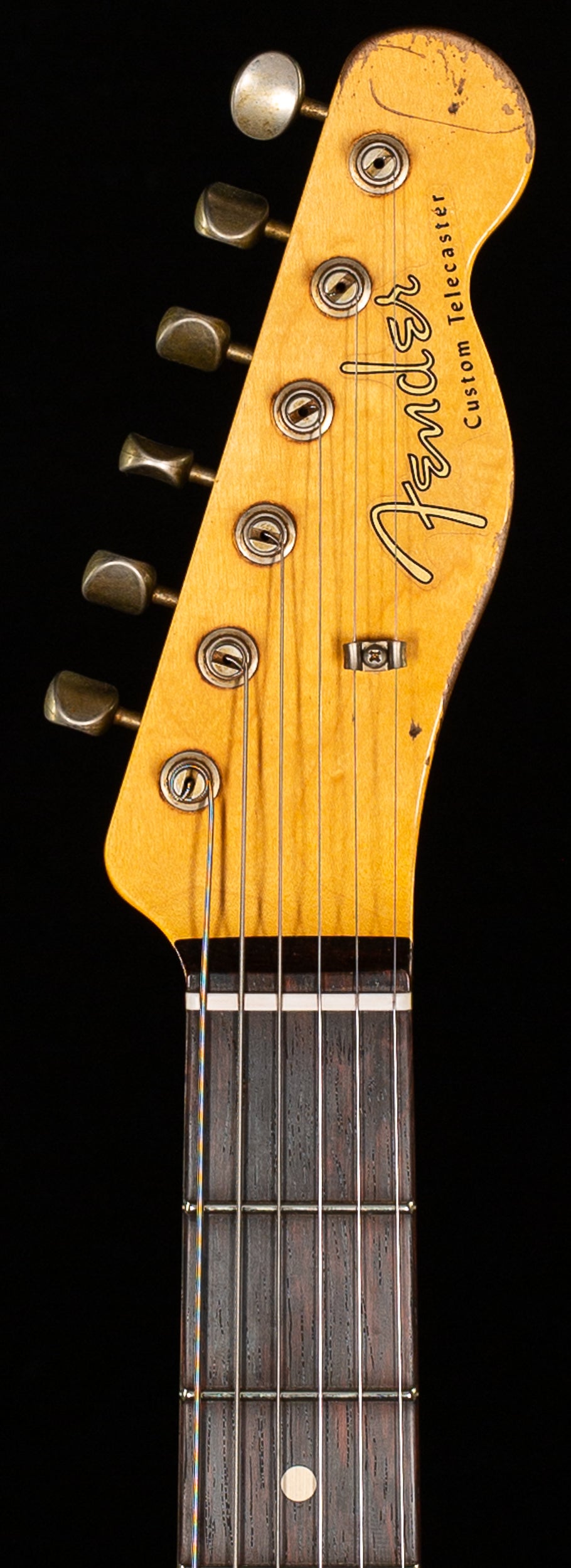 Fender Custom Shop Masterbuilt Austin McNutt 1960 Tele Custom Heavy Relic Aged Black Brazilain(274)