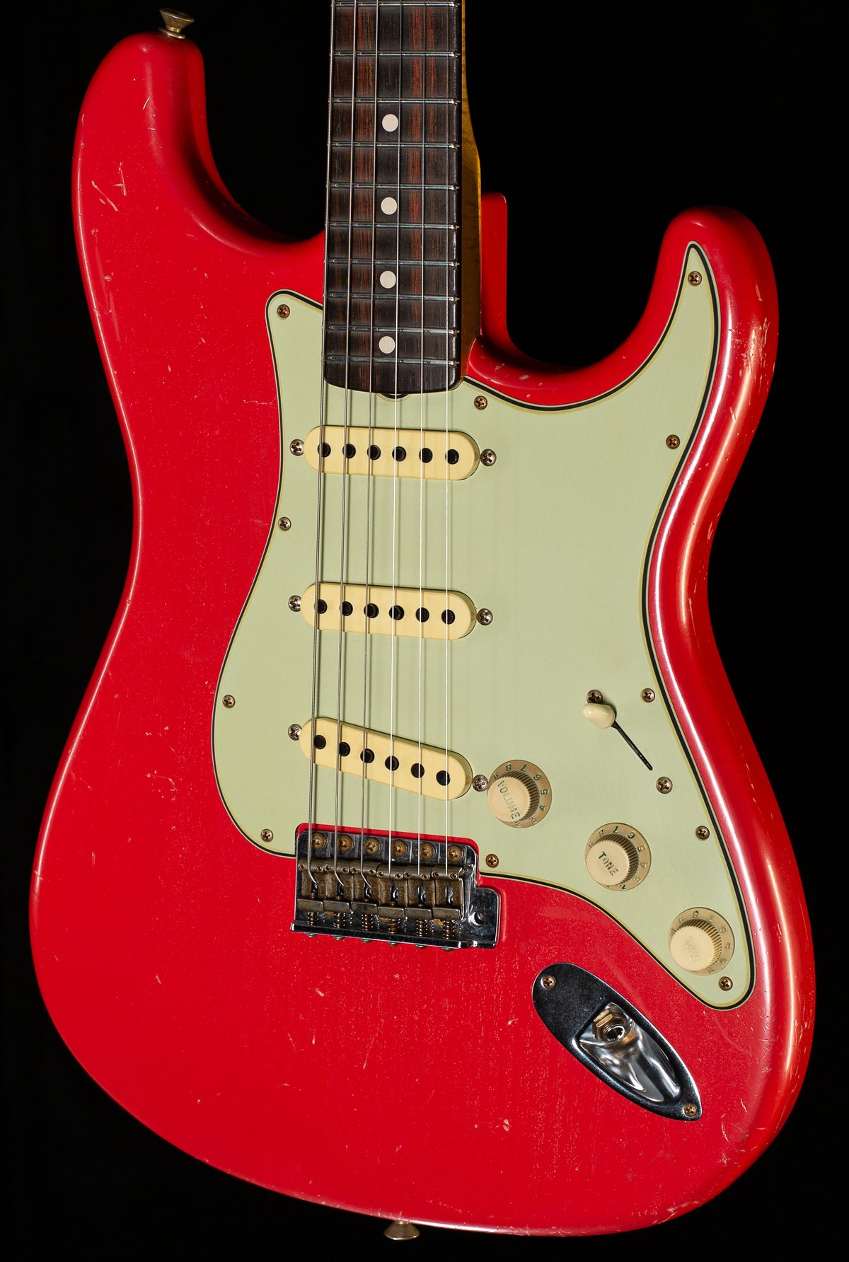 Fender Custom Shop True '62 Strat Journeyman Relic Masterbuilt Dennis Galuszka Fiesta Red Brazilian '59 C (410)